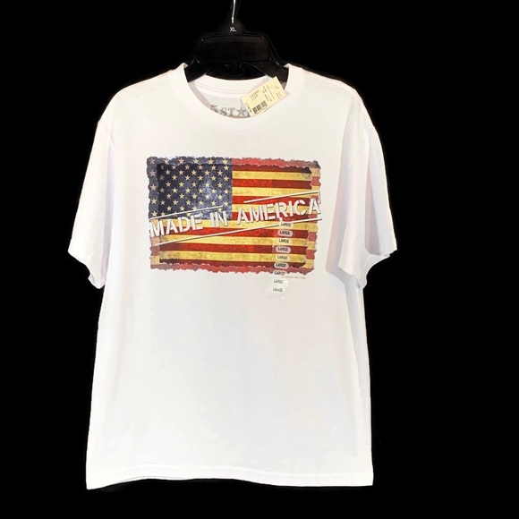 5 Star Other - 5 Star T-Shirt American Flag Made In America Sz L